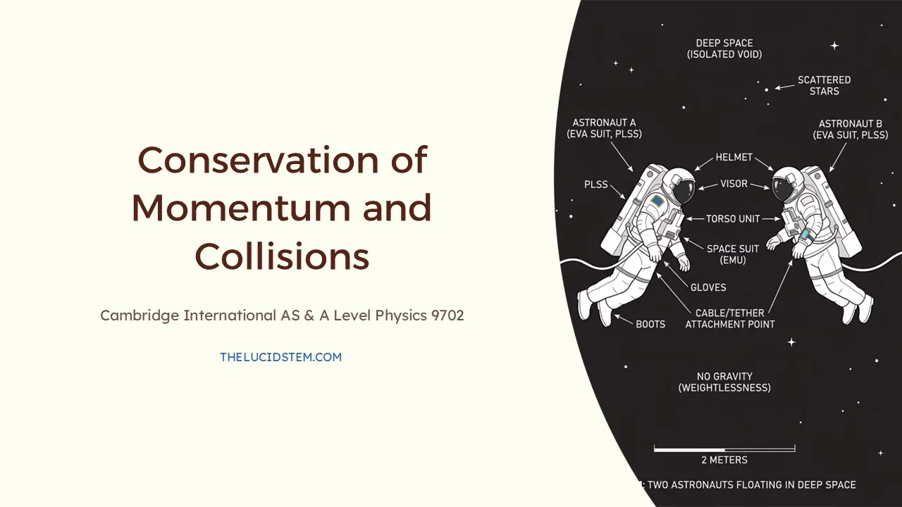 Slide 1 of 14: Conservation of momentum and collisions slides