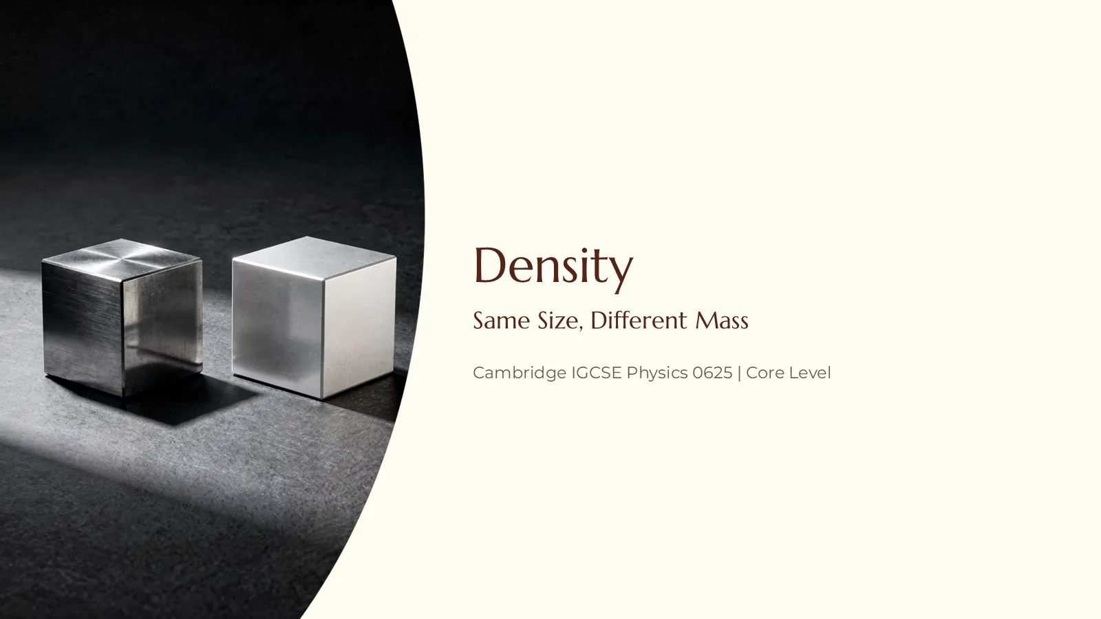 Slide 1 of 16: Density slides